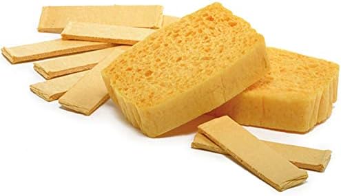 Norpro 1094 Natural Pop-Up Cleaning Sponges, 12-Pack, Compostable, Dishwasher Safe, 4x3in Wet Size, Made in USA by Norpro