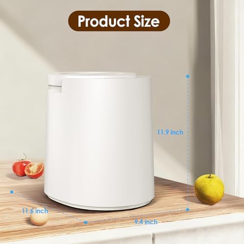 Electric Composter for Kitchen, 3L Food Recycler Composter with Auto-Cleaning/Odor-Free/LED Display/Low Noise, Smart Countertop Compost Bin 4-6H Turn Food Waste into Fertilizer for Home Indoor Use - Image 2