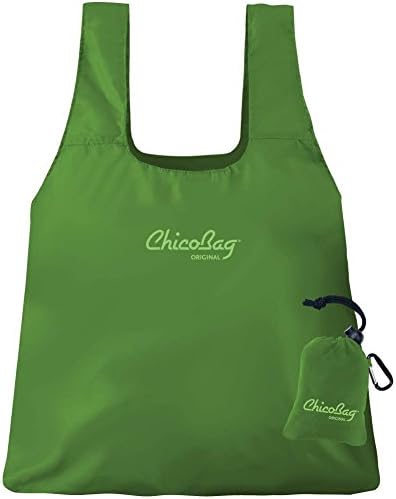 ChicoBag – Original Reusable Shopping Tote-Grocery Bag – Bundle of 5 Bags – Red – Purple – Green – Orange& Blue - Image 7