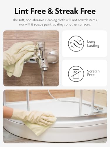 Fantasticlean Microfiber Cleaning Cloth Roll- 30 Sheets, 12" x 12" (Beige) - Image 5