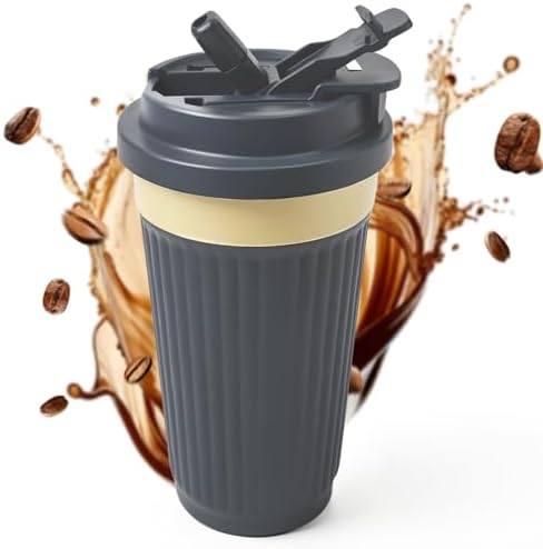 Vacuum Insulated Stainless Steel Travel Coffee Mug,Leak Proof Cup with Lid by SPLMIFA