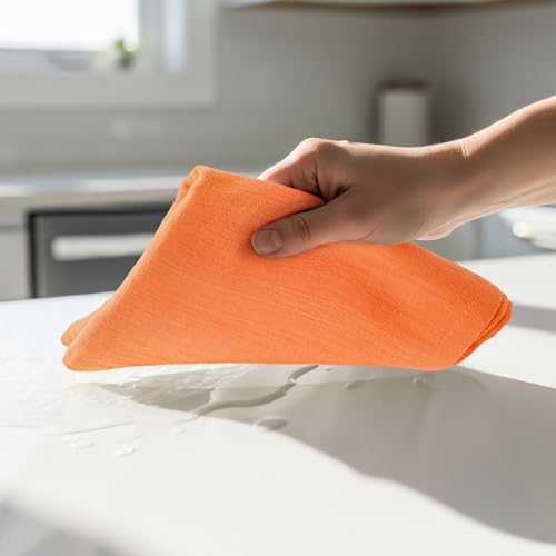Utopia Kitchen Orange Flour Sack Towels [12 Pack - 28 x 28 in] 100% Cotton - Image 6