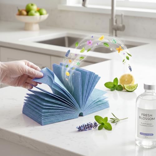 120-Pack Water Soluble Floor Cleaning Tablets, Multi-Surface Floor Cleaning Sheets for Mopping, Clean for Tile Wood Laminate, Blue - Image 7