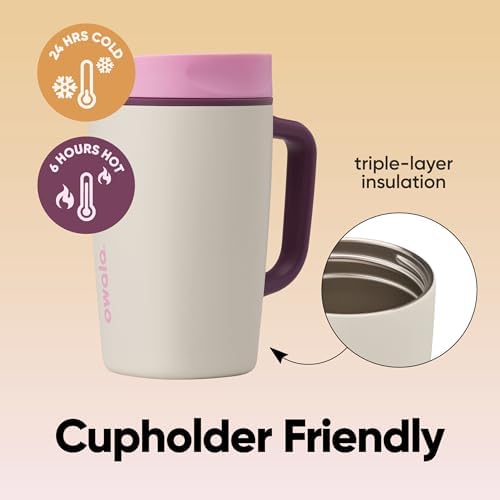 Owala SmoothSip Slider Stainless Steel Insulated Travel Mug with Handle, 100% Leak Proof, For Hot and Cold Drinks, Travel Friendly with Sliding Lock Lid, BPA Free, 12 oz, Daybreak - Image 3