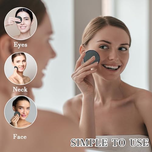 26 Pcs Reusable Cotton Rounds Bamboo Charcoal Makeup Remover Pads - Image 2