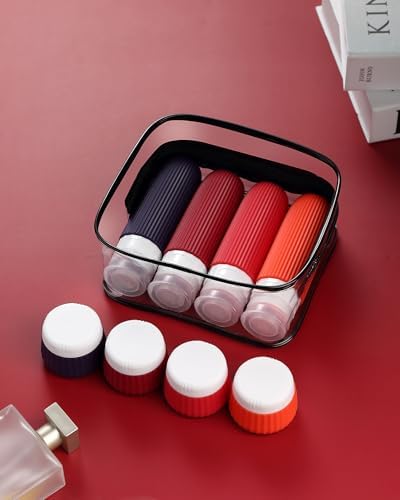 Mrsdry Travel Bottles for Toiletries 8 Pack, TSA Approved 3 oz Travel Containers, Clear Bag, Leak Proof Silicone Squeezable Jars - Image 4