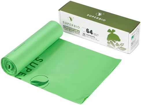 SUPERBIO 64 Gallon Compostable Yard Waste Bags by SUPERBIOCOMPOSTABLEBAGS