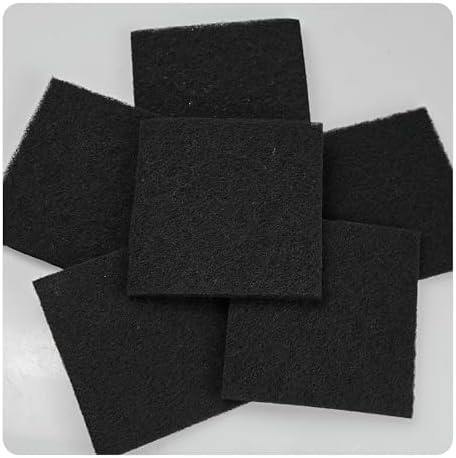 6PCS 5” Square Compost Bin Charcoal Filters, 0.4” Thick Activated Carbon Filters for Kitchen Countertop Compost Pail, Home Bucket Filter Replacements - Image 5