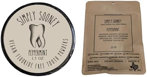 Zero Waste up to 6 Month Supply Organic Vegan Fluoride Free Tooth Powder Peppermint Flavor- Ships Without Any Plastic Packaging I Natural Whitening I Stronger Teeth - Image 5