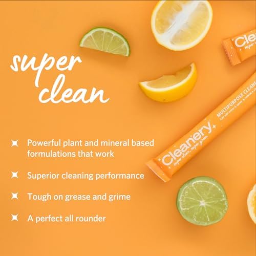 Multi Purpose Household Cleaner Refill Powder Concentrate 4 Pack, 2 Multi Purpose and 2 Bathroom, Makes 24oz Each, 4 Fresh Scents - Image 3