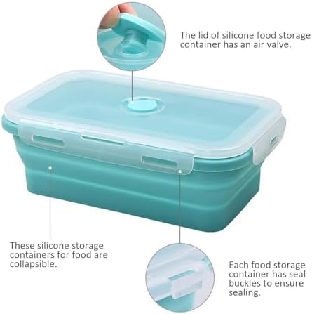 Alimat PluS 3 Pack 40.5oz Silicone Collapsible Food Storage Containers - Image 4
