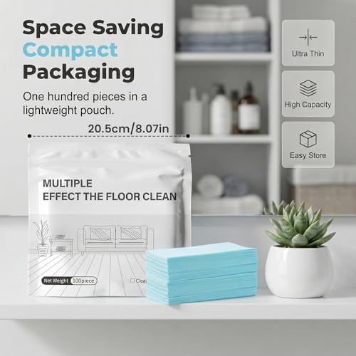 Floor Cleaning Tablets Multi-Surface Cleaner, Multi-Effect Floor Cleaning Sheets Wood Cleaner Tablets for Mopping Luxury Vinyl Plank Wood Flooring Deep Cleans (Gardenia Scent, 30PCS) - Image 4