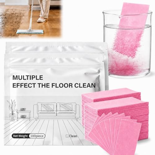Multi-Surface Floor Cleaning Tablets – Concentrated Dissolvable Cleaner for Hardwood, Tile, Laminate & More – Heavy Duty Deodorizing, Streak-Free Shine – No Harsh Chemicals (200pcs, Hibiscus) by Unknown
