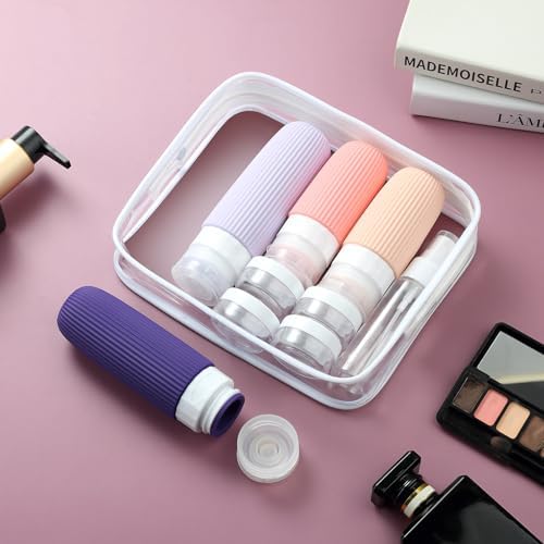 Mrsdry 16 Pack Travel Bottles Set, TSA Approved Leak Proof Silicone Squeezable Containers for Toiletries, Refillable Travel Accessories for Conditioner, Shampoo, Lotion & Body Wash Accessories - Image 4