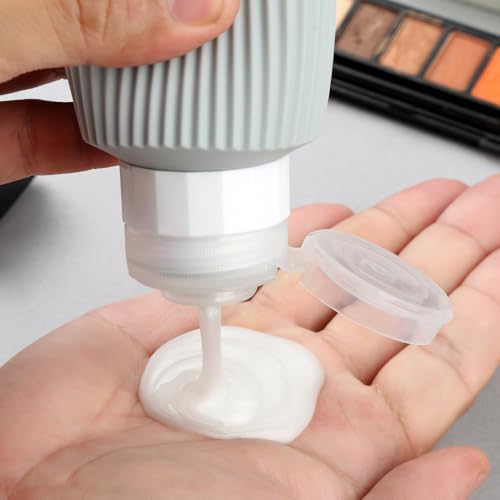 Mrsdry Travel Bottles for Toiletries, Large 6oz Travel Size Containers, BPA Free Leak Proof Tubs Refillable Liquid Accessories with Toiletry Bag for Cometic Shampoo and Lotion Soap (4 Pack) - Image 4