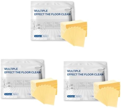 Floor Cleaning Tablets, Multi-Effect Floor Clean Tablets, Mop Soap Scented Cleaning Sheets For Mop & Bucket, Multi-Surface Cleaning Supplies For Living Room Bedroom Daily Maintenance by Unknown