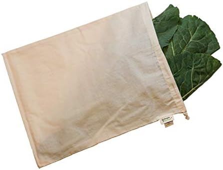 Simple Ecology Reusable Grocery Produce Shopping and Storage Bags, Organic Cotton Muslin, XLarge 3 pack - Image 6