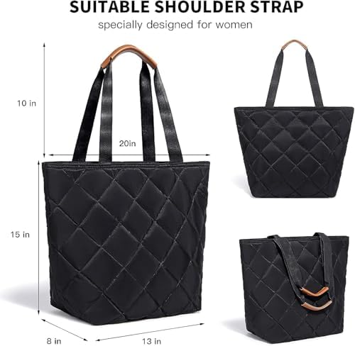 Insulated Cooler Bag Reusable Grocery Tote Bags Transport Large Lunch Box for Women - Image 6