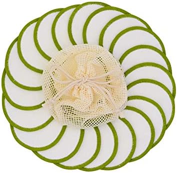 20 Pack Reusable Makeup Remover Pads Bamboo Reusable Cotton Rounds - Image 4