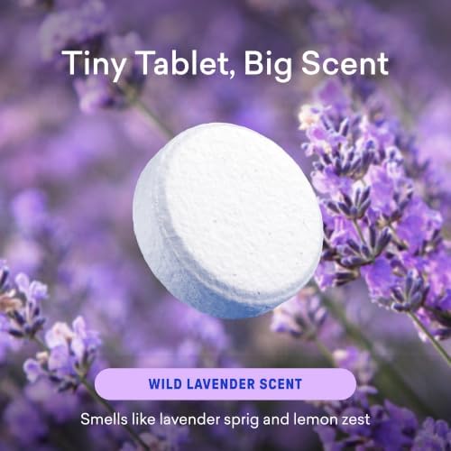 BLUELAND 100% Plastic Free Toilet Bowl Cleaner Tablets Set, Wild Lavender - Image 5