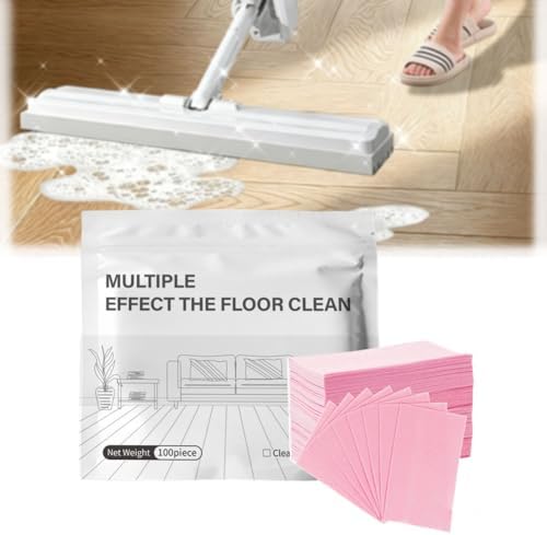 100/150/200/300pcs Floor Cleaning Tablets, Multi-Surface Floor Cleaning Tablets, Concentrated Cleaner Multiple Effect the Floors Clean for Tile,Hardwood (Pink-30pcs) by Unknown