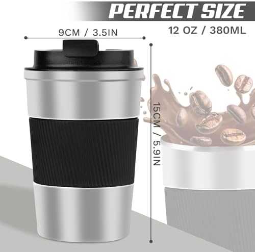 Vacuum Insulated Stainless Steel Travel Coffee Mug,Leak Proof Cup with Lid - Image 4