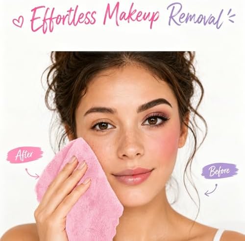 UNIAMDE Makeup Remover Cloth, 20 Pack Face Towels - Image 4