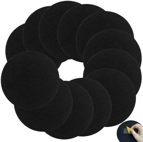 7.25 inch Compost Filters for Countertop Bin Saiqiang 12Pack Charcoal Filter for Kitchen Compost Bin Pail Replacement Filter Carbon Round Charcoal Filters for Compost Bucket by Saiqiang