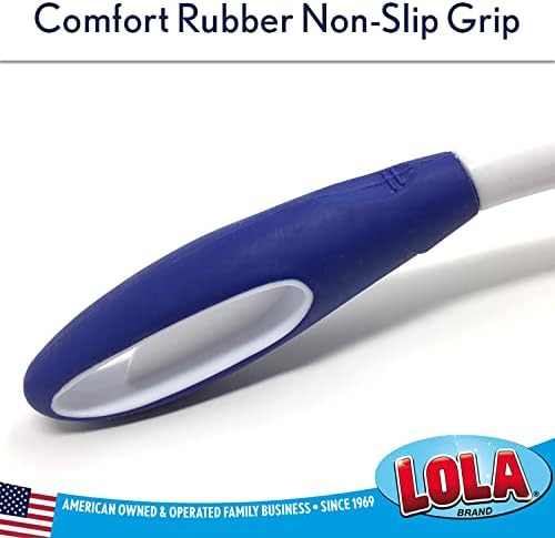 LOLA Pro Pot N' Pan Brush, 36 Pack, Abrasive Cleaning, Poly & Brass Wire Bristles, Comfort Rubber Grip, Use for Caked-On & Baked-On Messes - Image 4