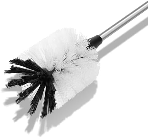 Bottle Cleaning Brush with 2 Replaceable Heads, 15 in, White - Image 2