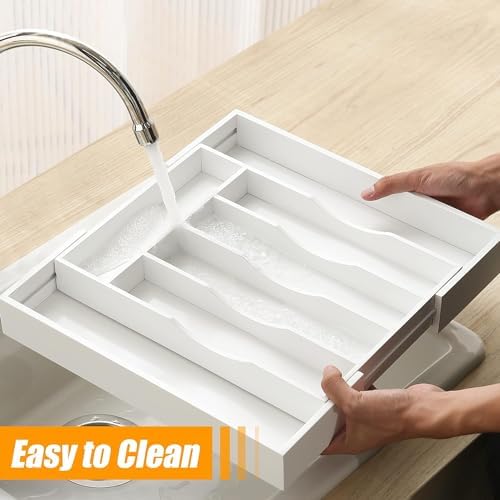 Kitchen Silverware Drawer Organizer and Storage Utensilios De Cocina Modernos Soporte Para Cucharas Trastes De Cocina Organizadores Platos Para Gabinetes Cajones Decoración Organizador Para Utensilios - Image 4
