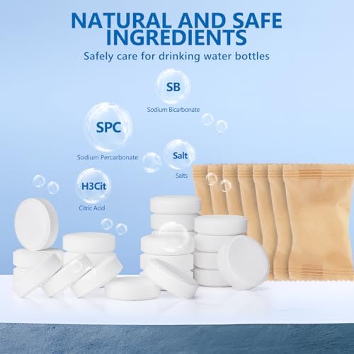 96Pack Water Bottle Cleaning Tablets, Bottle Bright Clean Stainless Steel, Thermos, Tumbler, Insulated and Reusable Water Bottles,Removes Stubborn Stains and Odors - Image 6