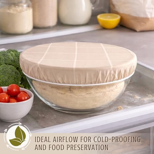 Nectar & Nest Reusable Bowl Covers for Bread Proofing, Sourdough Cover, 10" - Image 5