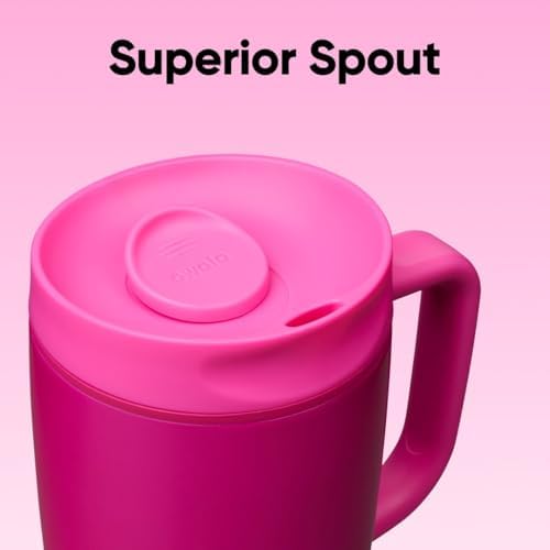 Owala SmoothSip Slider Stainless Steel Insulated Travel Mug with Handle, 100% Leak Proof, For Hot and Cold Drinks, Travel Friendly with Sliding Lock Lid, 12oz, BPA Free, Leak Proof, Read My Lips - Image 5