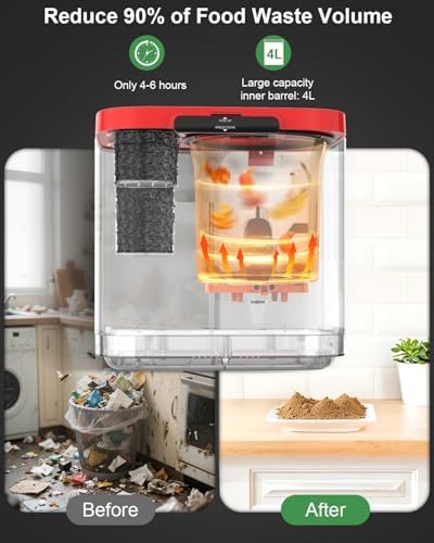 Growell Electric Composter for Kitchen, 4L Odorless Countertop Compost Bin - Image 2