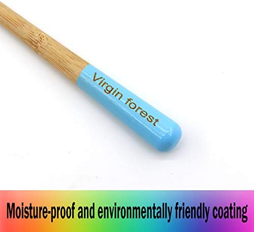 Virgin Forest Bamboo Toothbrushes 6pk, Charcoal Soft Sensitive Gums - Image 3