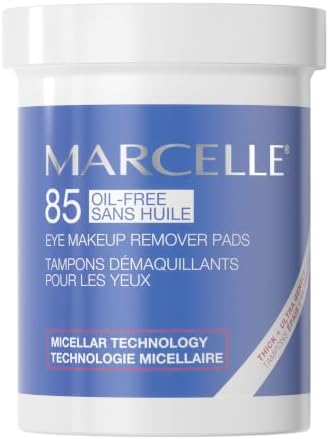 Marcelle Oil-Free Eye Make-Up Remover Pads, Sensitive Eyes, 85 Pads by Marcelle