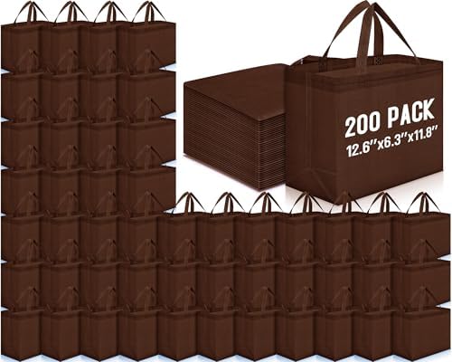 Windyun Reusable Grocery Bags Non Woven with Handles by Windyun