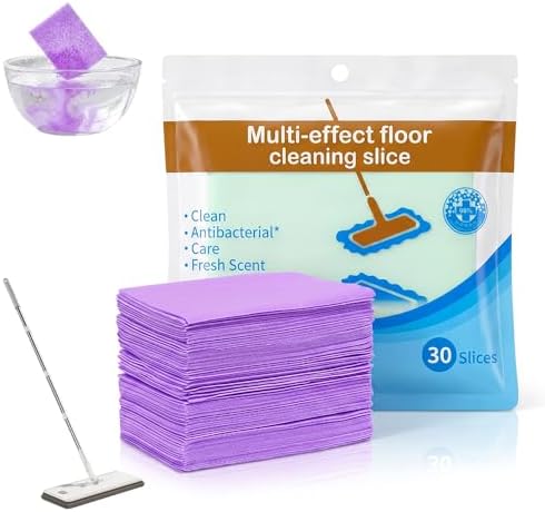 Multi-Effect Floor Clean Tablets, 2026 Upgraded Floor Cleaner Tablets, Multi-Surface Cleaner, Dissolvable Pre-Measured Deep Cleaning Cleaning Solution for Tile & Vinyl Floors (Purple 30PCS) by Byblack