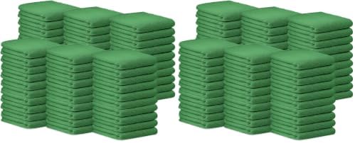 Avalon Towels Bar Towels (Pack of 120) Size 14x17 Inches – 100% Cotton, Absorbent and Reusable Cleaning Rags, Multipurpose Cleaning Towels, Terry Cloth Rags, Durable Shop Rags (Green) by AvalonTowels