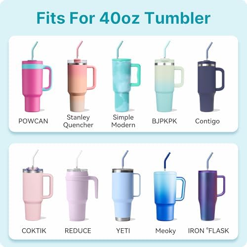 40 oz Straight Metal Straws for 40 oz Stanley Tumbler - Image 5