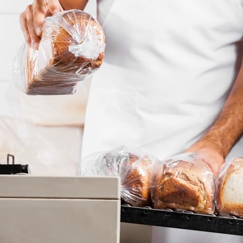 vivinin 70 Pack Bread Bags & 100 Pack Ties, 8" x 4" x 18" Clear Bread Bags for Homemade Bread, Reusable Plastic Bread Storage Bags for Bakers, Bakery Owners - Image 7