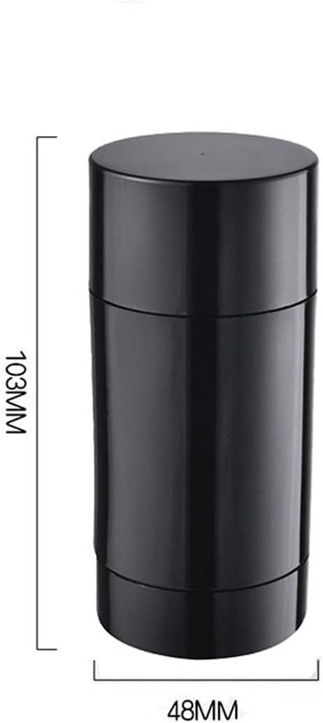 10 Pack 75ml Empty Round Deodorant Containers Twist Up Filling Stick Deodorant Container 2.5 Oz Plastic Deodorant Bottles Refillable Lip Balm Tube for Lipstick Crayon Chapstick DIY Make Own Deodorant(Black) …