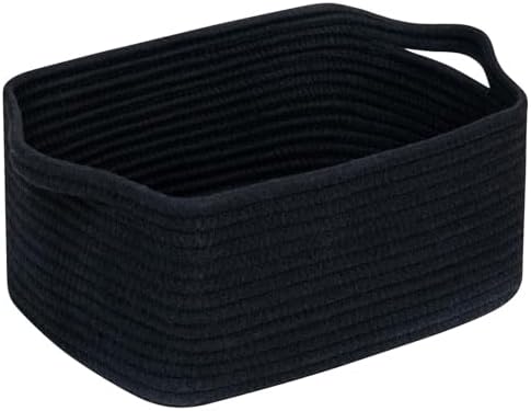 CubesLand Cube Storage Organizer Basket Bin, Cotton Rope Shelves Basket by CubesLand