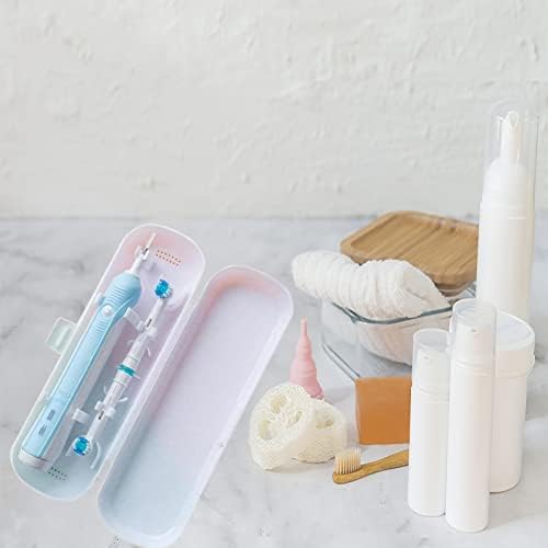 Hovesty 2 Pcs Electric Toothbrush Travel Case, Portable Travel Toothbrush Holder for Electric Toothbrush Set (White and Black) - Image 4