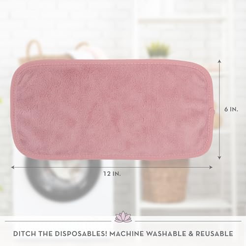 S&T INC. Makeup Remover Wipes for Skin Care, Reusable Makeup Wipes, Travel Essentials, Assorted Colors, 6 Inch by 12 Inch, 5 Pack - Image 6