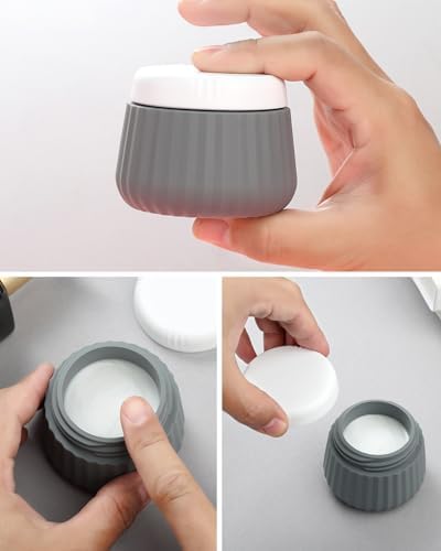Mrsdry Travel Bottles 8 Pack, TSA Approved 3 oz Toiletries Containers, Leak Proof Silicone Squeezable Essentials Jars with Clear Bag - Image 3
