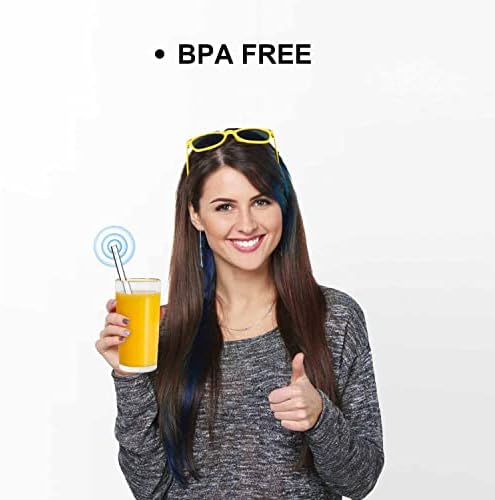 Reusable Borosilicate Glass Straws for 16 oz Tumblers, 9 Inch x 8mm Bent - Image 4