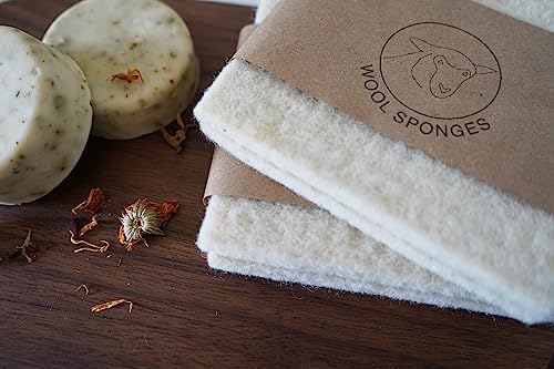 2-Pack Natural Wool Dish Sponges - Gentle, Effective & Compostable - Image 5