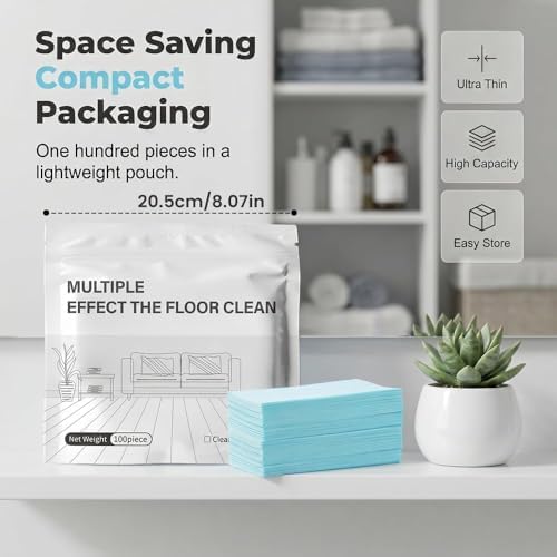 Floor Cleaning Tablets, Multi-Effect Surface Floor Cleaner, Concentrated Dissolvable Cleaning Tablets for Hardwood Laminate Tile & Steam Mops, Household Deep Cleaning Solution (Purple,100pcs) - Image 4